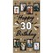 Big Dot of Happiness 30th Birthday Kraft Photo Banner, Happy 30th Birthday Brown Paper Photo Display for 4x6 Pictures, Milestone Decor – 1 Ct